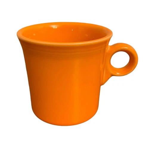 HLC Fiesta Tapered Mugs Tangerine Orange Coffee Cup Mug 12 oz