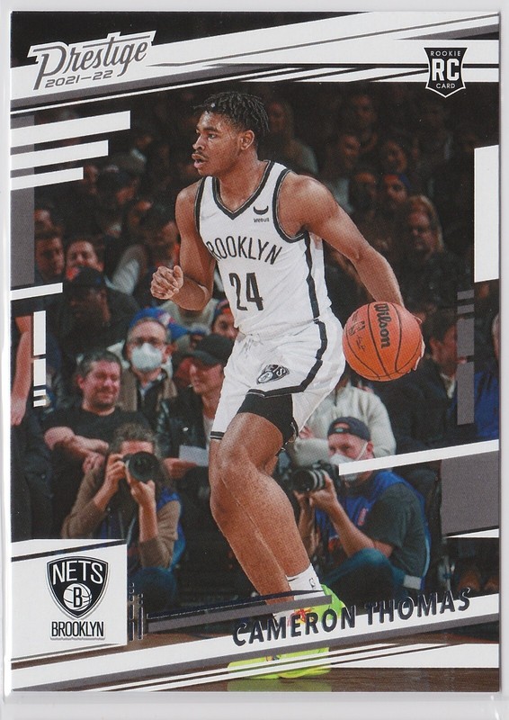 2021-22 Panini Chronicles Prestige CAMERON THOMAS Rookie RC #58 Brooklyn Nets