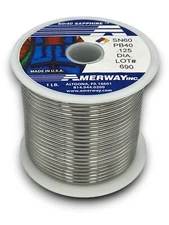 Amerway Sapphire 60/40 Solder for Stained Glass - $21.99 lb.  (5 lb. spool)