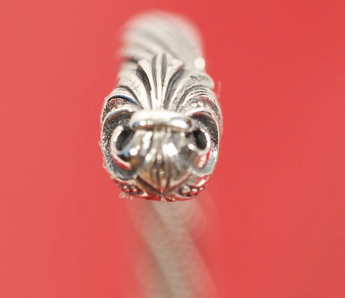 $475 SCOTT KAY 40g Ø7mm 2.5" 64mm Sterling Silver Twisted Rope Cuff Men Women - Picture 7 of 12