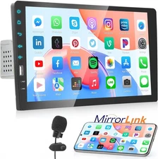 9" Single 1 Din Car Stereo Radio Bluetooth FM USB Touch Screen MP5 Player & MIC