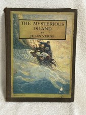 Mysterious Island-HC-Jules Verne-NC Wyeth Illustration 1918 Scribners New York