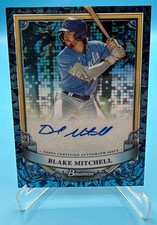 2024 Bowman Sterling Blake Mitchell Prospect Auto Blue Refractor /25