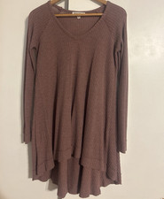 Wonderland by Orange Womens Purple Waffle-Kni...