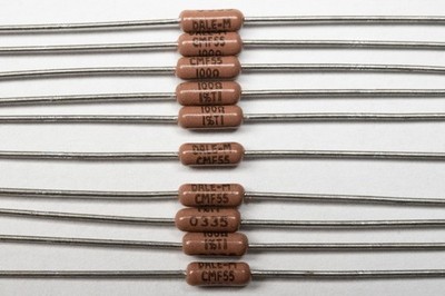 10x Vishay-Dale 100Ω 1% Metallfilm CMF55 Metal Film Resistor MIL Precision NOS