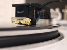 Shure M44G Cartridge & Headshell Set with genuine stylus Tested and working