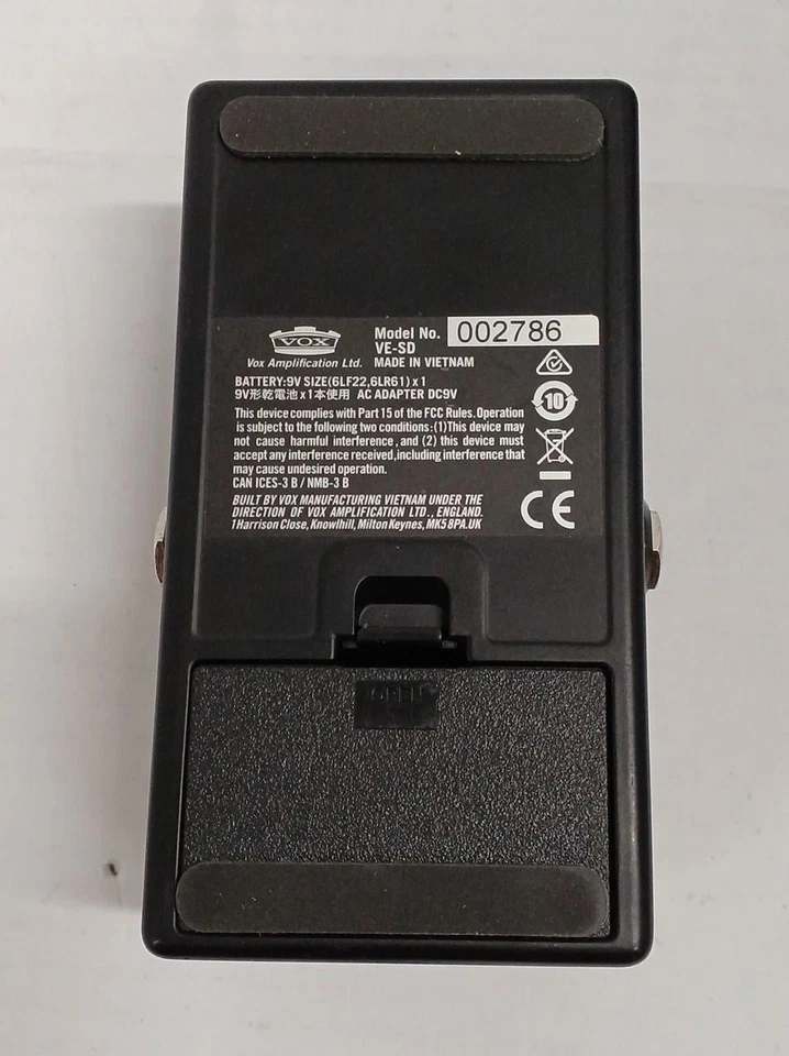Pedal de efectos VOX VE-SD procesador vocal usado JP Foto 3 de 4