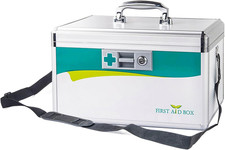 2X 22L Cassetta per Medicinali Con Serratura E Maniglia Tracolla, Sicura per Bam