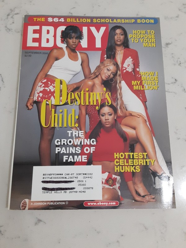 Ebony Magazine September 2000 Destiny's Child The Growing Pains of Fame