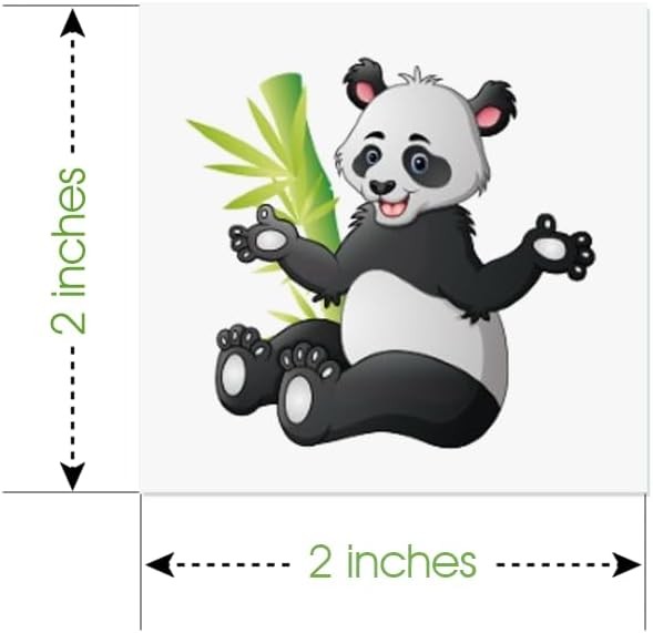 ArtCreativity Zoo Animal Individual Temporary Tattoos for 2 Inch, Assorted 