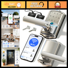 WiFi Smart Fingerprint Door Lock, Keyless Entry Lever with Remote App Control, I