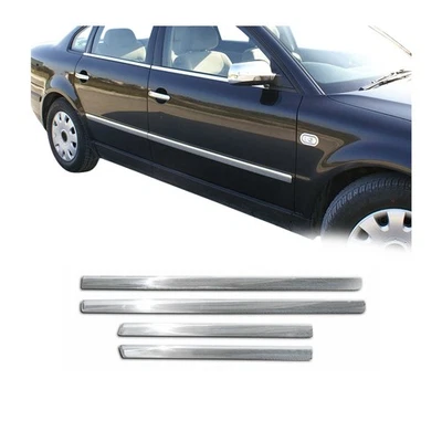 Baguettes de porte pour VW Passat B5.5 2000-2005 Berline inox 4x - Photo 1/4