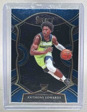 Anthony Edwards 2020 Panini Select #61 Blue Rookie RC Concourse B