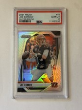 2024 PANINI PRIZM JOE BURROW SILVER PRIZM #55 BENGALS PSA 10💎