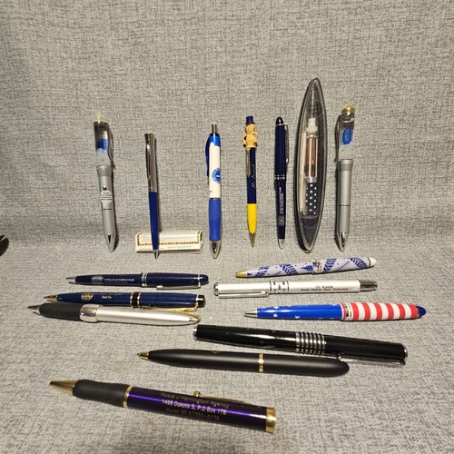 Lot Pens Advertising Mr Peanut Mechanical Pencil, Garland, VFW, Lions Untested