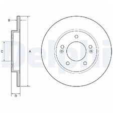 2x Bremsscheibe 26221298 hinten für Hyundai I30 PDE