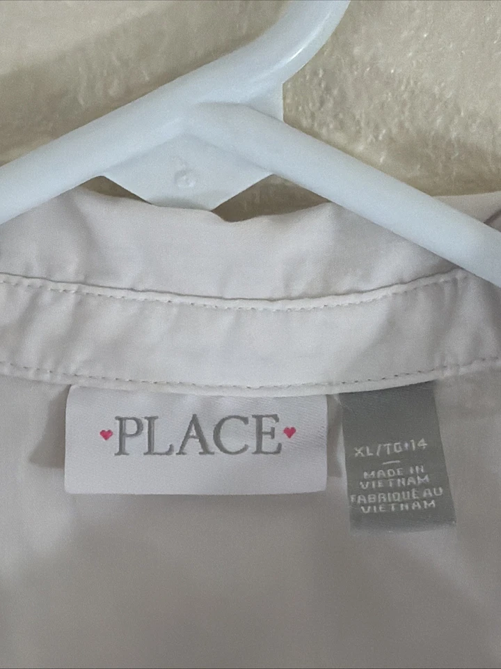 Children’s Place Girls Button Down Blouse Size XL 14 - Image 2 of 4