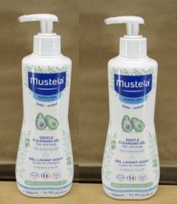 Mustela Gentle Cleansing Gel Baby Body Wash and Baby Shampoo 2-PACK