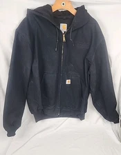 Carhartt J131-BLK Men's Size XL Black Thermal Lined Work Barn Jacket Coat 14806