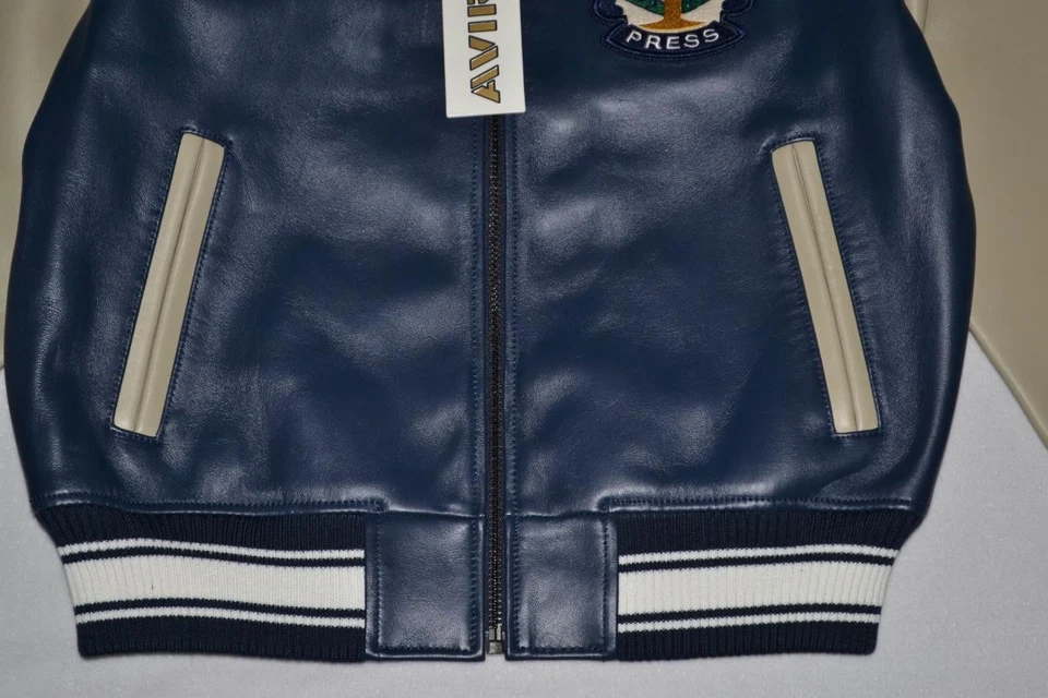 AUTHENTIC AVIREX MENS LIMITED EDITION WORLD SERIES JACKET NAVY NEW ALL SIZES - Image 3 of 4