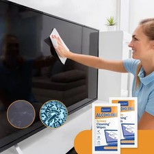 40x Screen Cleaning Wipes Wet Dry PC Laptop TV Monitor Phone Car Display Cloth