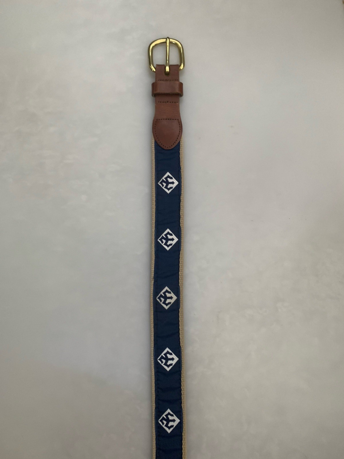 Washington & Lee University Golf Belt Men’s 38 Trident Logo Leatherman Nice! thumbnail 4