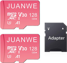 128GB Micro SD Card 2 Pack 128GB TF Card with Adapter, Microsdxc Memory Card for