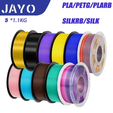 3D Printer Filament PETG PLA HSMPETG PLA PLUS 1.75mm 5Rolls for 100% No Bubble