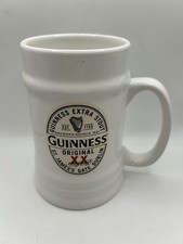 Guinness Original XX 1 Pint White Ceramic Tankard Mug Extra Stout Dublin 