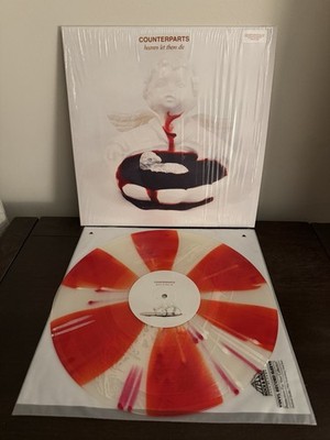 COUNTERPARTS HEAVEN LET THEM DIE Red And Clear Pinwheel W/splatter Vinyl