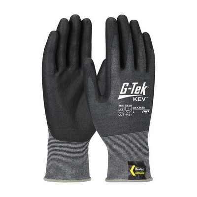 PIP G-Tek 09-K1618/L Cut Resistant ANSI A3 Made with KEVLAR Gloves / 7 Pair