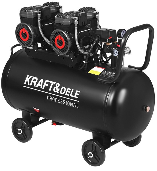 ÖLfreier Kompressor 100L 2X2200W 585L/Min 8Bar FüR Werkstatt Druckluft-image