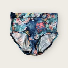 Lane Bryant Cacique Comfort Bliss Full Brief Panty 14/16 Underwater Blue Floral