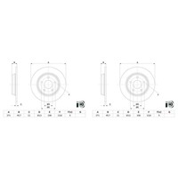 2X Bosch Bremsscheiben Ø271Mm Hinterachse Passend FüR Ford Focus | 0 986 479 F78