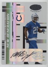 2005 Leaf Certified Materials Mirror White Signatures Marlin Jackson Auto 1o23