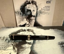 MontBlanc, “Johann Strauss” Fountain Pen, 18K Nib, NOS, Set, Germany 🇩🇪