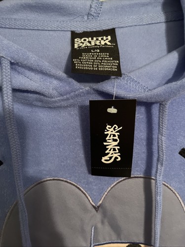NEW Southpark Towelie Hoodie Adult Size Large Blue - Picture 2 of 3