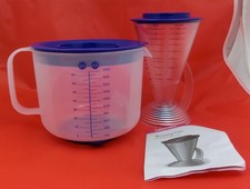 Vintage Tupperware Measuring Cone 3782  2Qt Mix-N-Stor Pitcher 1629 Batter Bowl