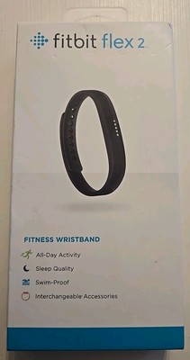 Fitbit Flex 2 (FB403BK) Fitness Wristband Black Large & Small Swim-Proof Sealed