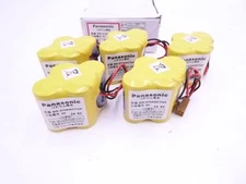 5 Pack OEM Panasonic BR-2/3AGCT4A Lithium PLC Battery 6V with Connector