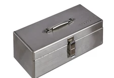 TRUSCO TSY-370A Stainless Tool Box SUS304 14.6"x6.7"x4.3" Lockable Japan