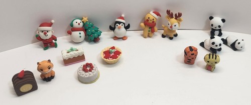 Animal Christmas Bakery Erasers