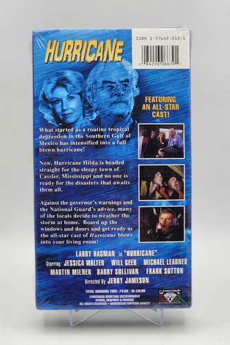 Hurricane VHS 1999 Release Larry Hagman Jessica Walter 70s Action New Sealed - Picture 2 of 5