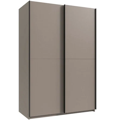 Armoire À Portes Coulissantes Mugano Sahara Grise 135Cm Premium - Photo 1/4