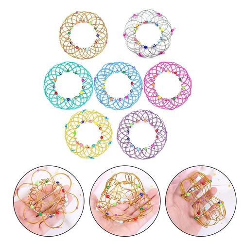 Finger Toys Handmade Wire Toy Magic Hoop Toy Magic Mandala Flower ...