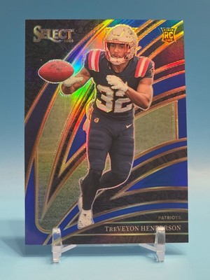 TREVEYON HENDERSON ROOKIE 2025 Panini Select #278 Patriots BLUE PRIZM /99