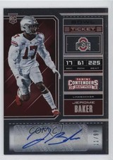 2018 Contenders Draft Picks College Bowl Ticket 11/99 Jerome Baker Auto 0rd2
