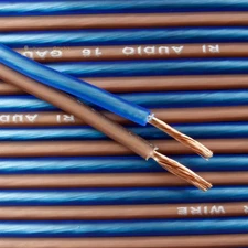 16 Gauge Speaker Wire CCA Car Audio Home Theater 50 Ft Flexible RI Audio
