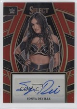 2024 Select WWE Signature Selections Red Prizm 67/99 Sonya DeVille Auto 4vc