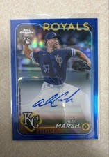 Alec Marsh 2024 Topps Chrome Rookie Autographs #RA-AMA Blue Refractor /150